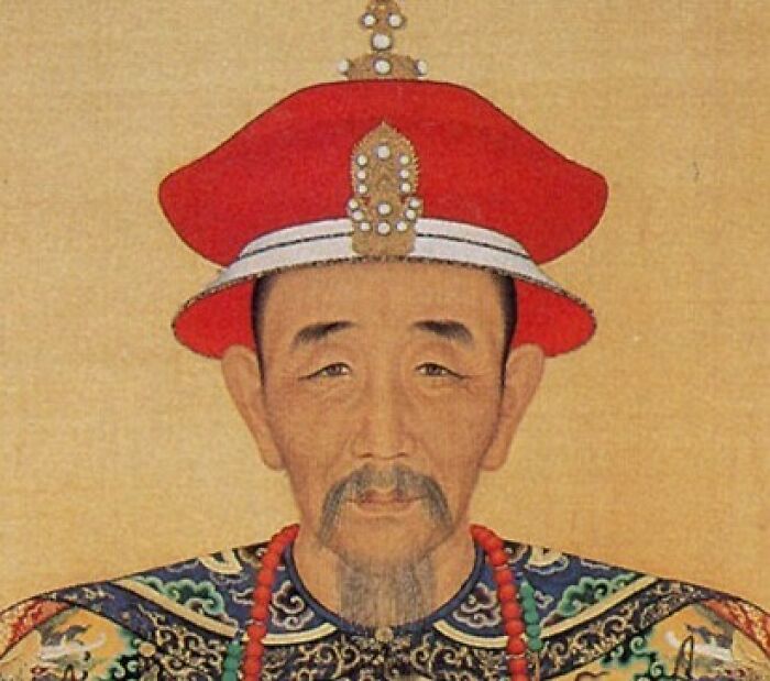 Colorful painting of Kangxi Emperor