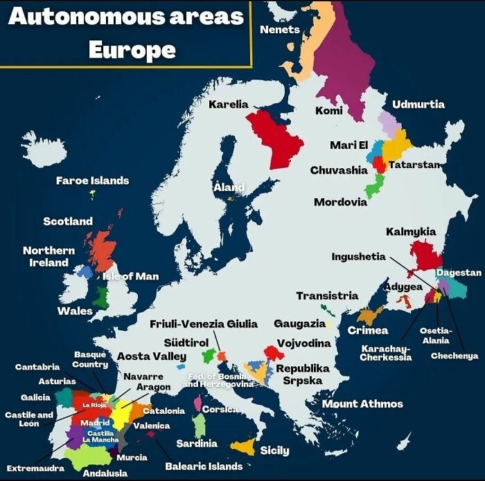 Can One Of You Euros Explain To Me What An Autonomous Region Is? Is It Like States And Provinces? Does It Make A Difference Between Federated And Unitary States? Why Is Spain So F'd Up?