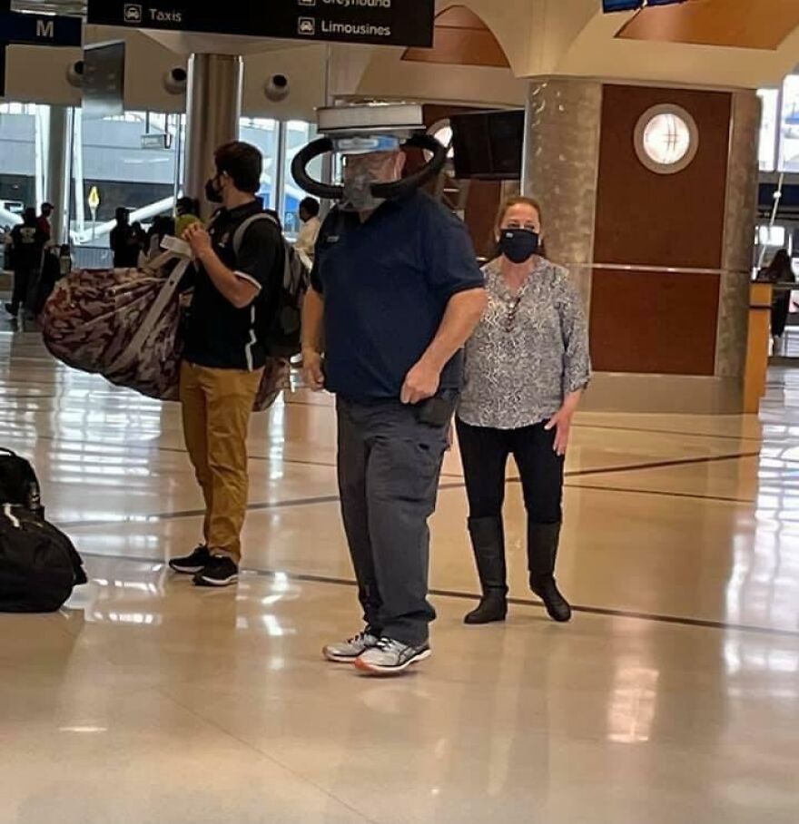 One Of My Relatives Saw This Guy In The Atlanta Airport