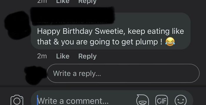 It’s My Birthday. I Shared Photos Of The Wonderful Day My Husband Gave Me, Including My Favorite Pizza And Dessert. My Grandmother’s Cousin Had This To Say