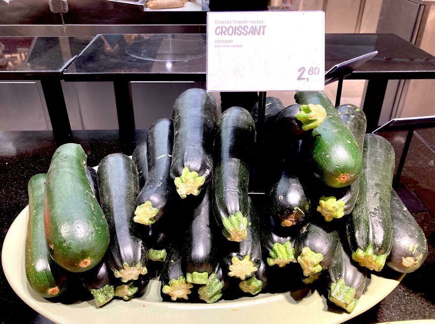 The Croissants At Schiphol Airport Are Particularly Green Today