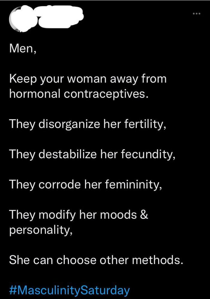 Til That Hormonal Birth Control Corrodes My Femininity