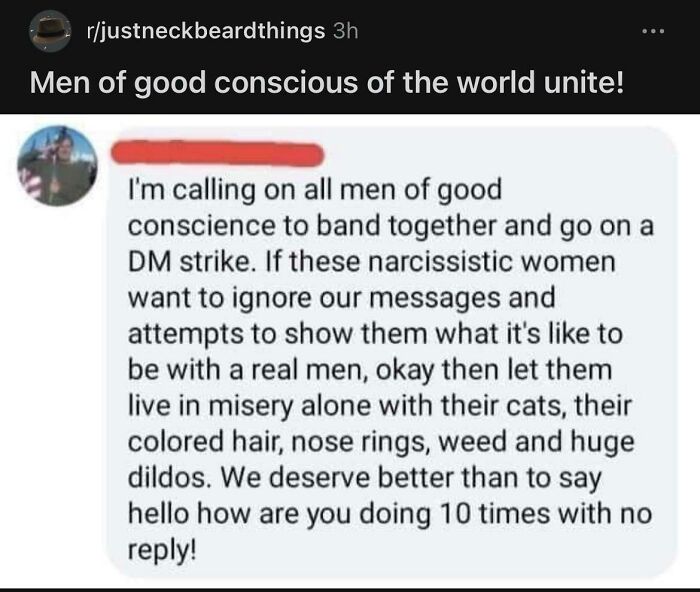 Girls Ignoring Messages Don’t Want *real* Men Lol