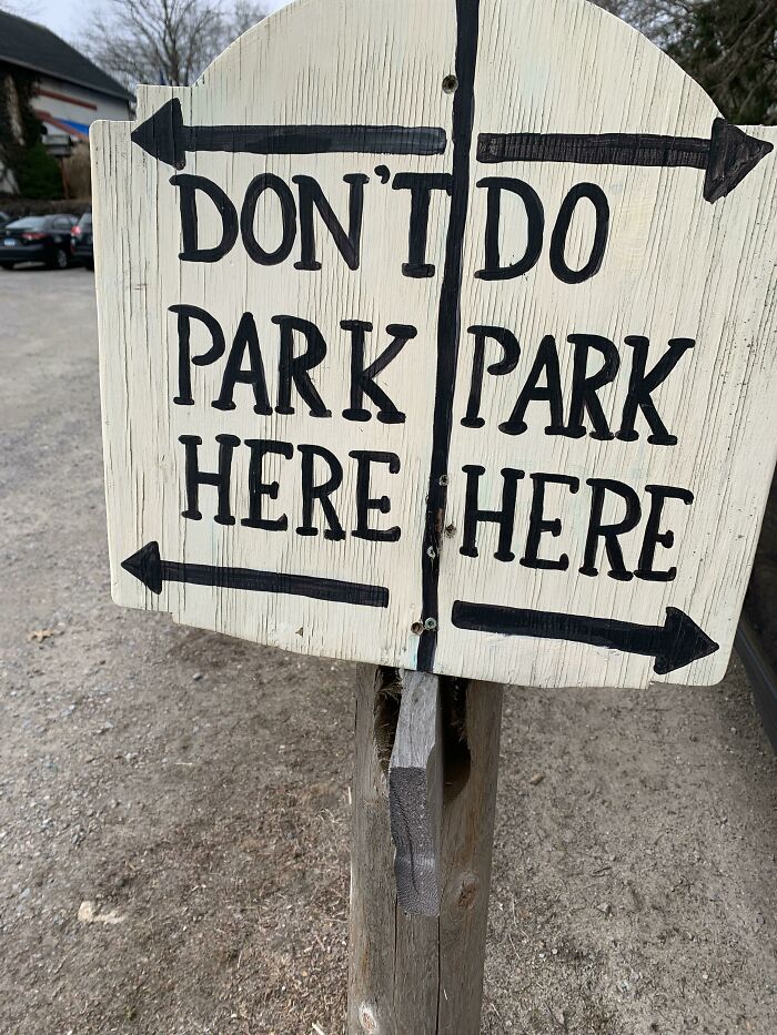 Don’t Do Park Park Here Here