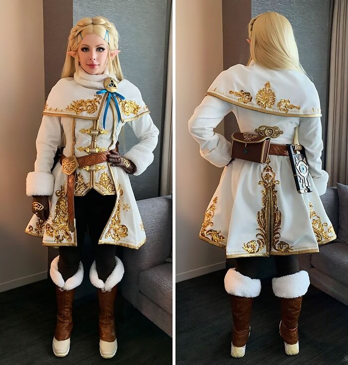 Person cosplaying princess Zelda - breath of the wild winter