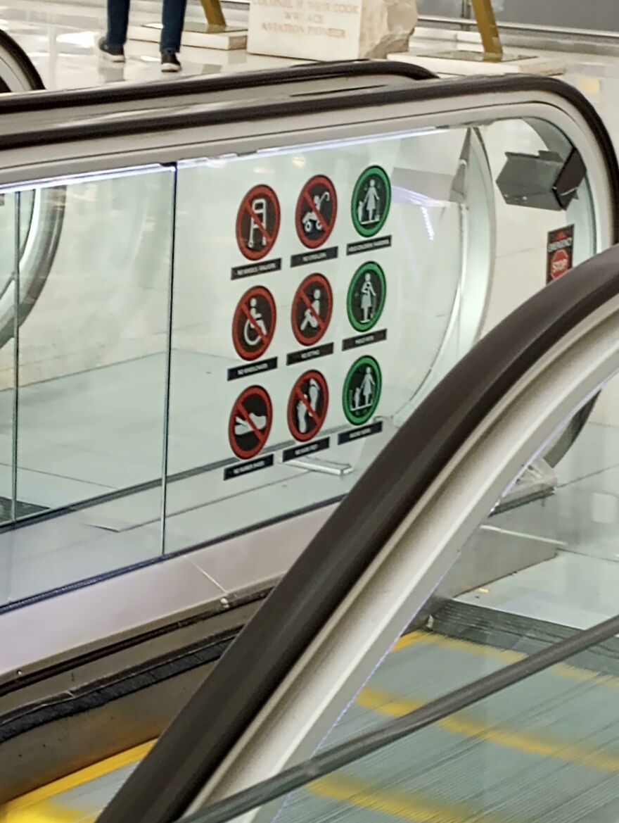 No Crocs Allowed On Airport Escalators