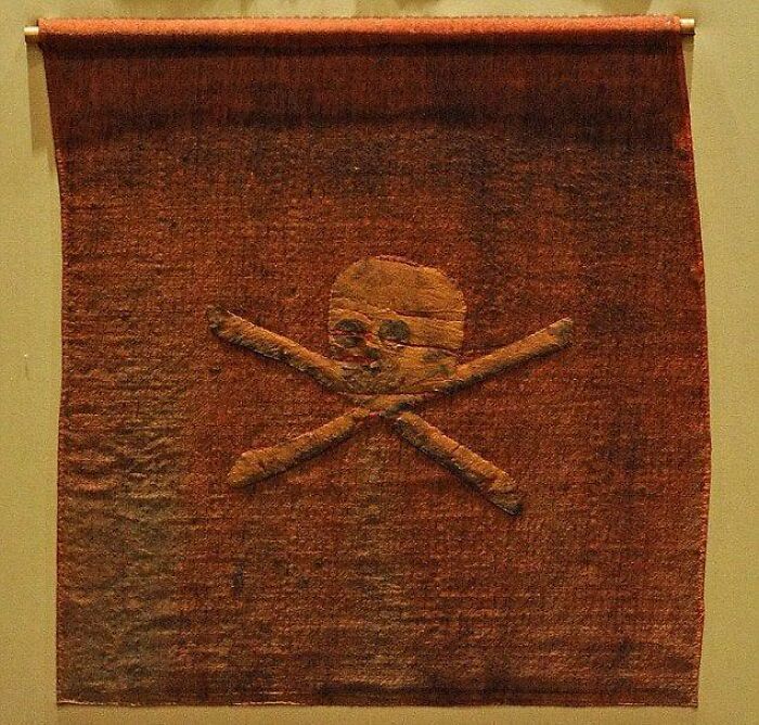 One Of The Last Two Preserved Jolly Roger Pirate Flags Left In Existence