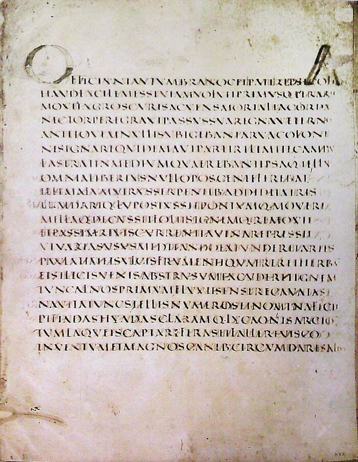 The Vergilius Augusteus, One Of Only Two Surviving Ancient Manuscripts To Be Painstakingly Written In Roman Square Capitals