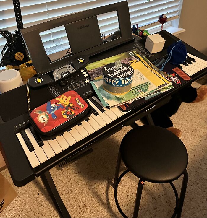 My Brother Got A Piano Keyboard For Christmas A Few Years Ago, He Doesn’t Play Piano So I’ve Been Putting Use To It Because Music Is My Only Hobby