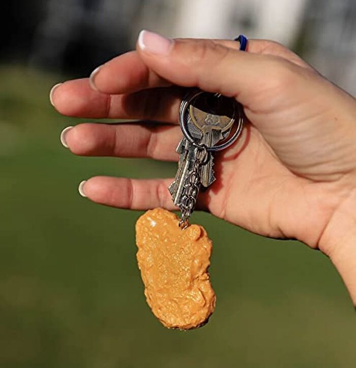 Product photo for Chicken Nugget Keychain