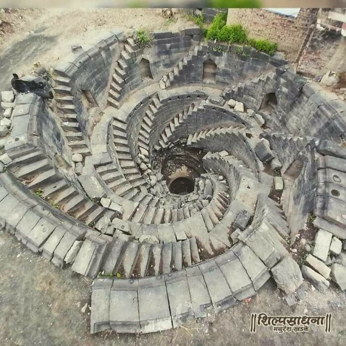 A Helical Stepwell With 8 Entries. Maharashtra, India