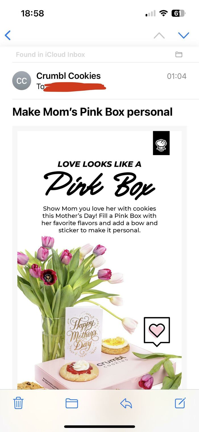 Mom’s Tasty Pink Box Mmmm 😋