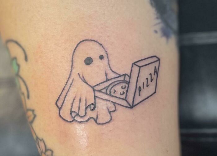 Pizza Ghost By KC At Loyalty Tattoo In West Babylon, NY! This Is My Ghost Future
