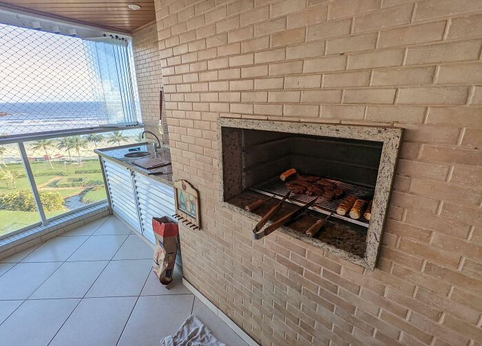 Several Apartment/Condo Towers I Visited In Brazil Have Built-In Charcoal Or Wood Barbeques On All The Balconies