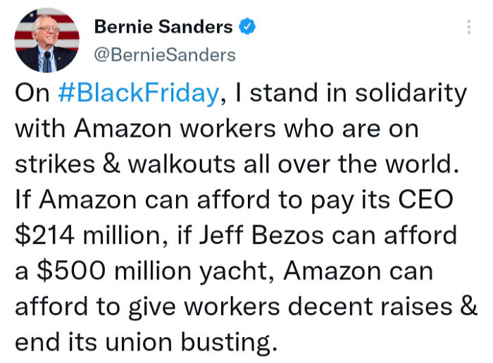 This Black Friday Amazon Workers All Around The World Are Going On Strike. Solidarity To Them!