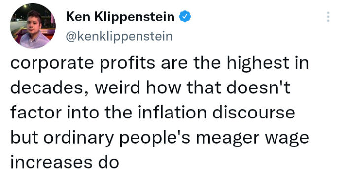It's Corporations That Are Responsible For The Inflation Crisis Not Regular People
