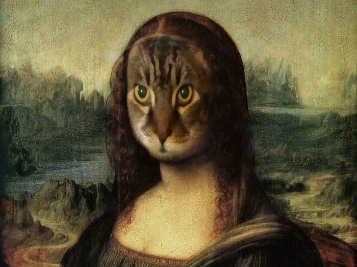 Our Office Has Been Passing The Time Photoshopping A Coworker's Cat, Don Juan. I Give You, The Juanalisa