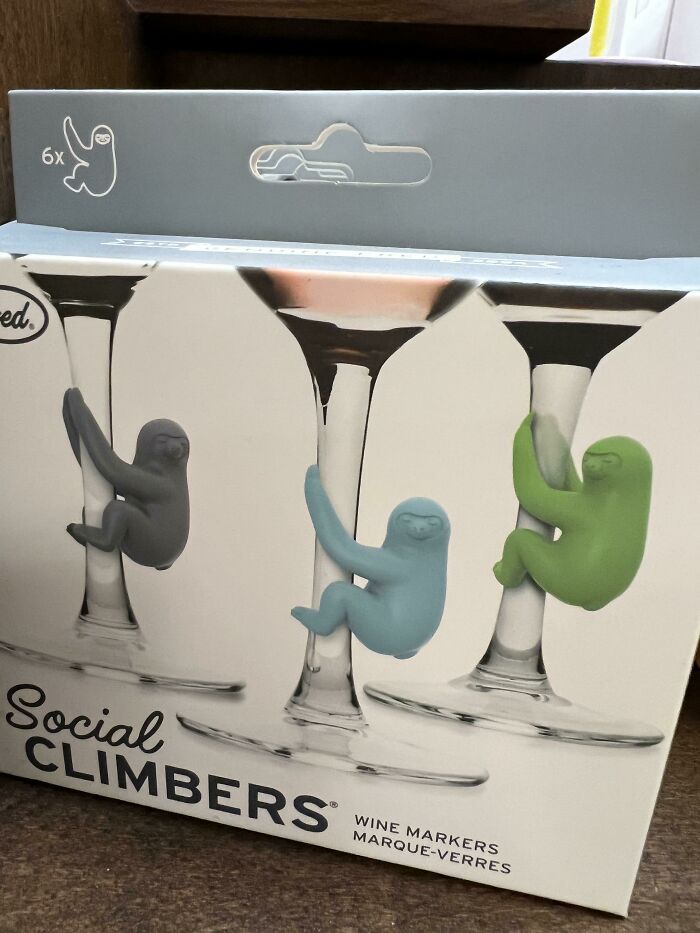 So I’m At Starbucks Getting Drinks For The Crew And My Coworker Shows Me This Box And Says “I Don’t Know Why Anyone Would Put Llama Gorillas On Their Wine Glass”
