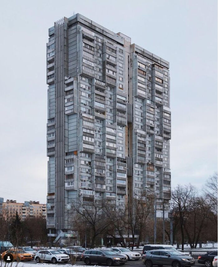 Residental Block In Moscow, Russia