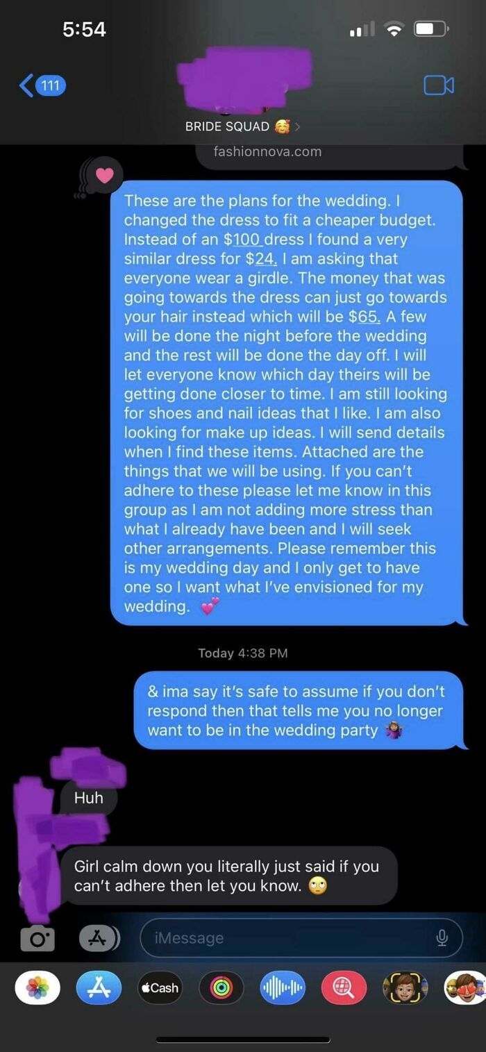 Almost Kicks Out Entire Bridal Party For Not Responding When She Told Them Only To Respond If They Wouldn’t Adhere To Her Demands…