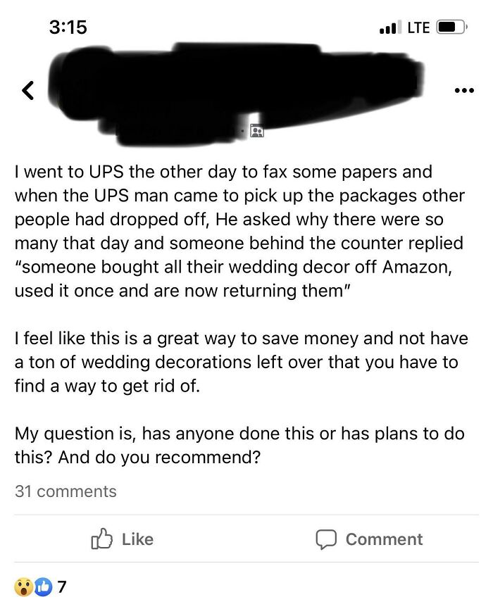 Bride Thinks Returning Wedding Decorations After Using Them Is A Great Way To “Save Money”