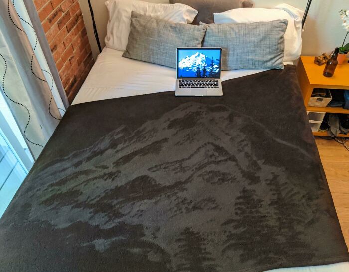 Mt Baker, Me, Blanket Canvas, 2020