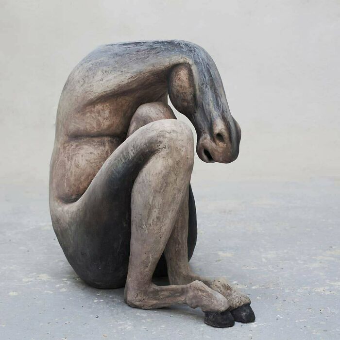 Sedentary Animal, By Me, Ceramic Sculpture, 2020