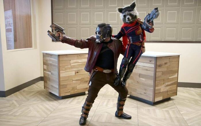 Star-Lord And Rocket From Guardians Of The Galaxy