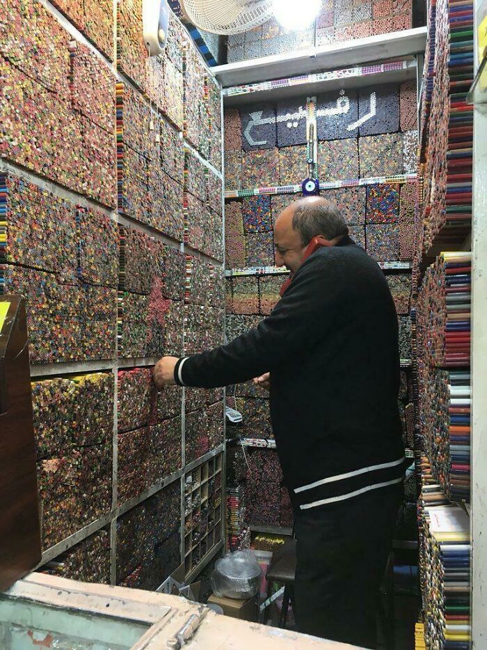 A Color Pencil Shop In Iran
