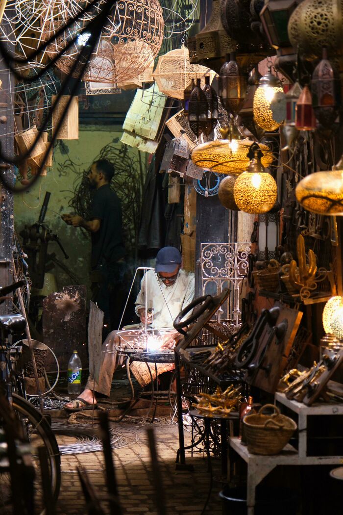 Metal Worker In Marrakech