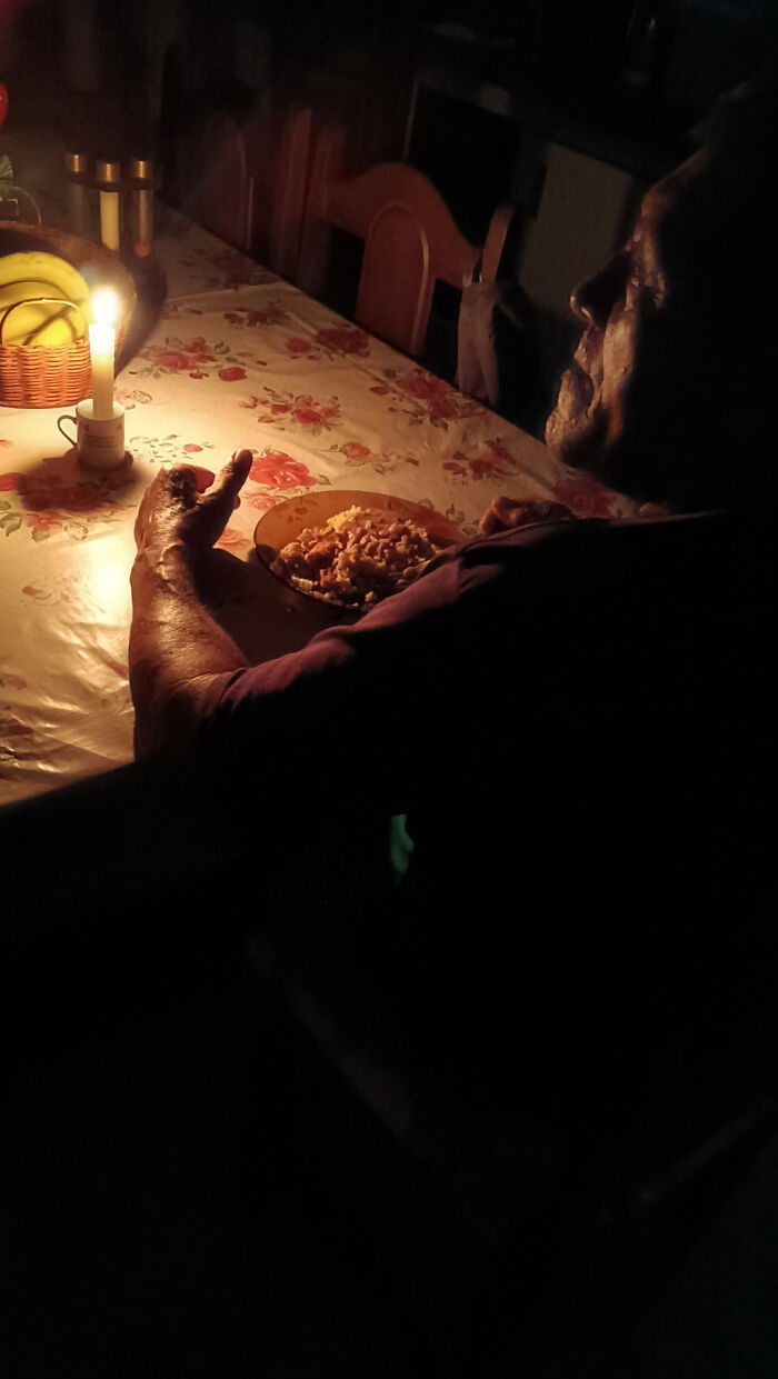 My Dad's Dinner When The Electricity Goes Out