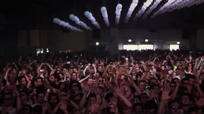 Crowd having a party at Time Warp Argentina, 2016