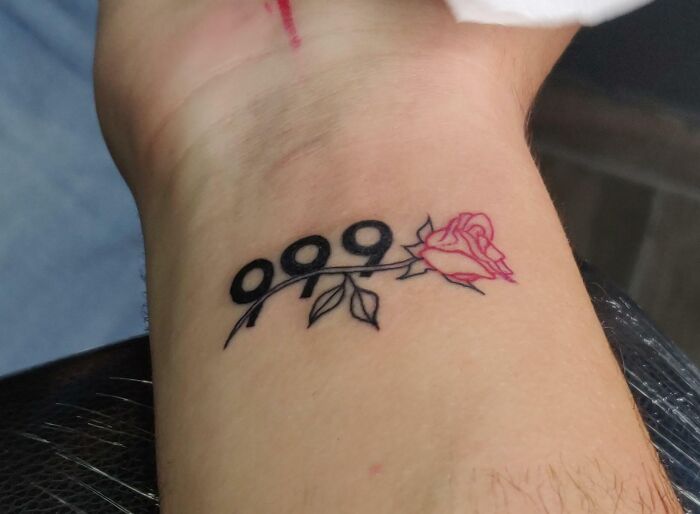 I Got A 999 Tattoo. Really Felt Like This Is The One