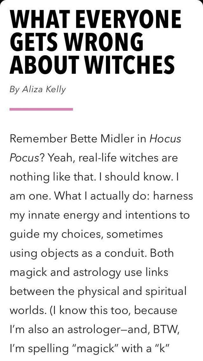 I Should Know, I’m A Witch! And I Totally Use My Magick For Good, Like Making My Crush Like Me, You Know, The Important Stuff!
