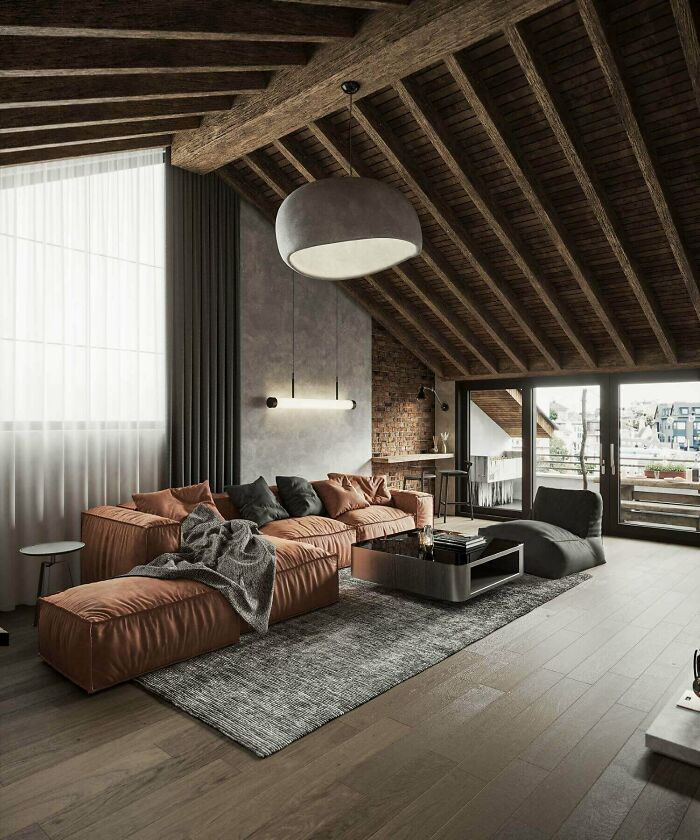 Living Room & Kitchen Design By Ney’ Smart / Ney Architects