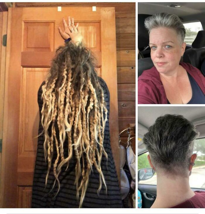 I Did A Brave And Cut My Dreads Off After Six Years, Shedding The Last Of My Toxic Mother With Them And Celebrating Four Years Nc With Moms Like You, Instead.