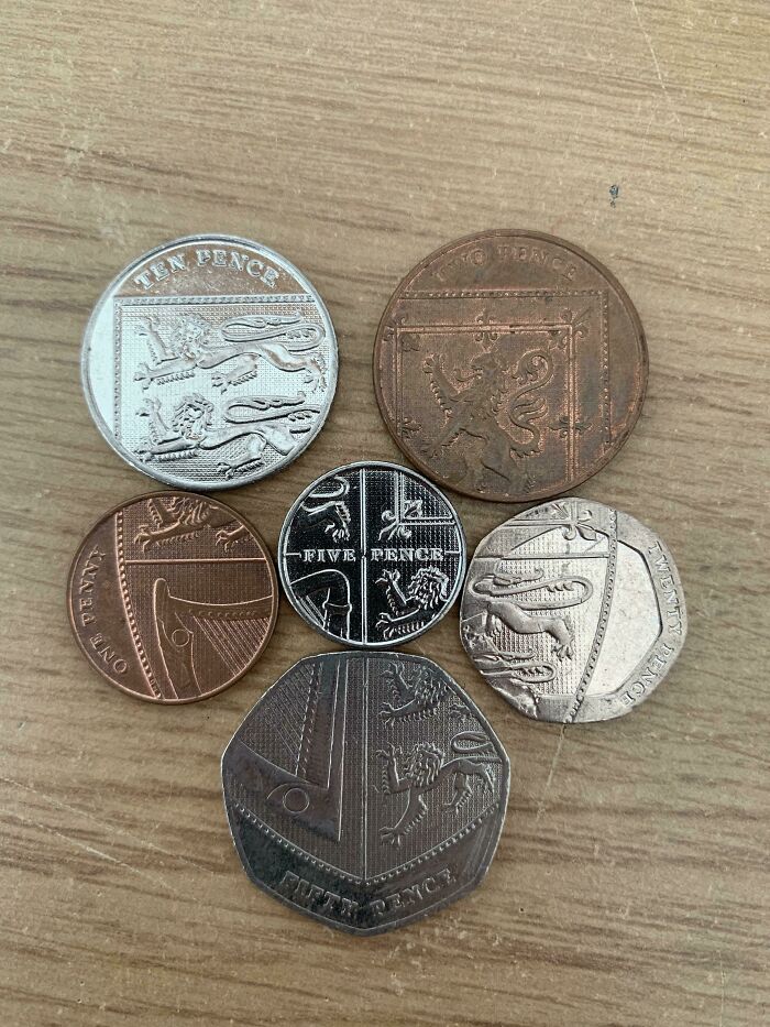 British Coins Make A Shield When Put Together