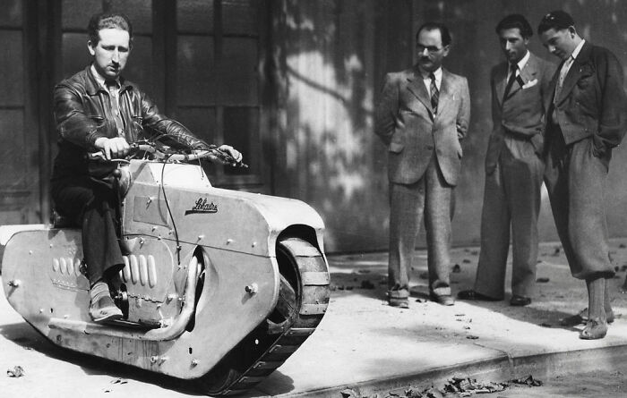 A Tracked Motorcycle From 1939