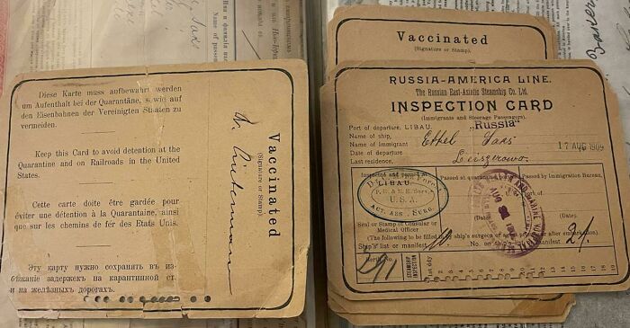112 Year-Old Vaccine Cards. And It Didn't Cause Society To Crumble As You Can See
