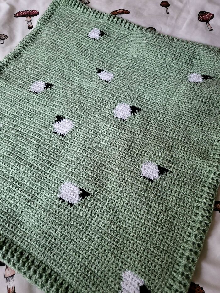 My Friend Is Having Her First Baby Soon, So I Just Had To Make A Baby Blanket! Hope Ewe Like It As Much As I Do!