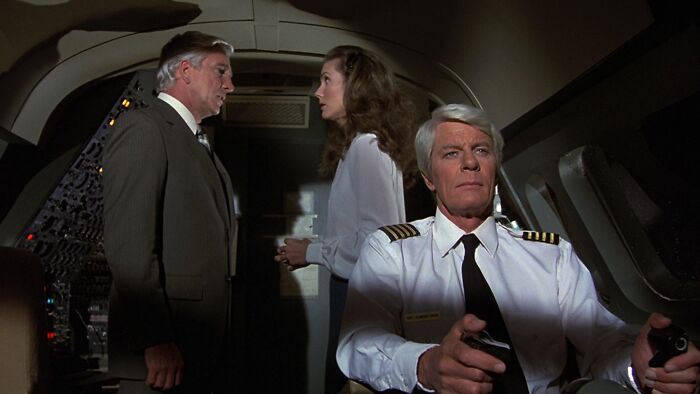 Dr. Rumack in the pilot cabin