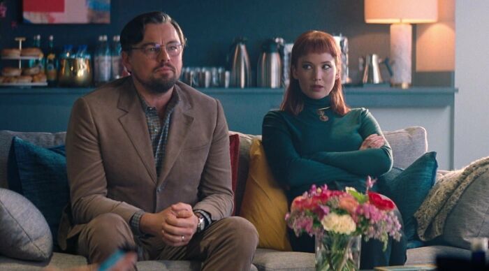 Dr. Randall and Kate sitting on the couch 