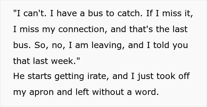 Manager Ignores His Part Of The Deal With Busboy, Regrets It When He Just Up And Leaves, Leaving The Place In Complete Pandemonium