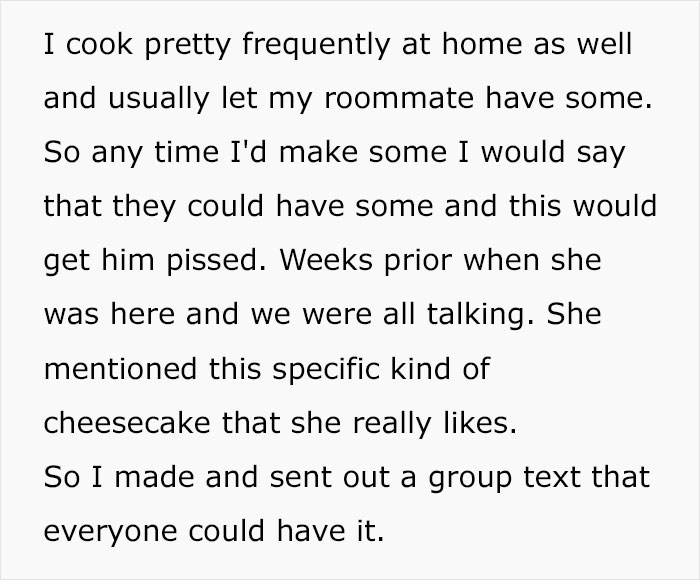 Man Wonders If He’s A Jerk For Offering Roommate And His GF Home-Cooked Food Man Wonders If He’s A Jerk For Offering Roommate And His GF Home-Cooked Food