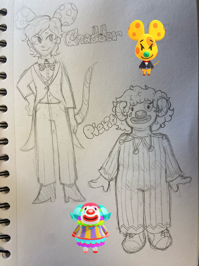 I Reimagined And Drew Animal-Crossing Characters As Humans (7 Pics)