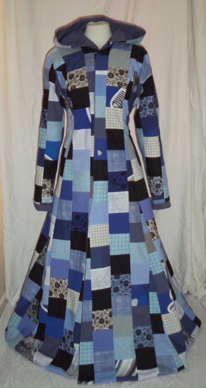 I Make Patchwork Coats From Recycled Fabrics (9 Pics)