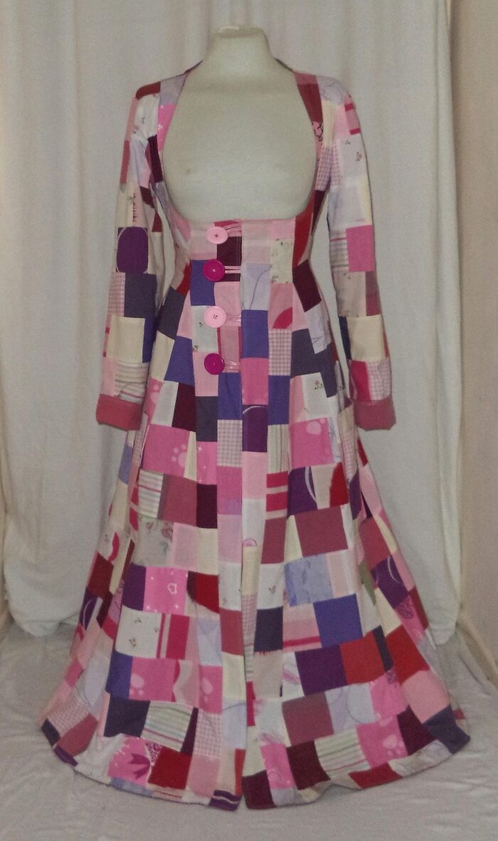 I Make Patchwork Coats From Recycled Fabrics (9 Pics)