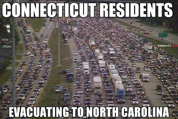 I Recently Moved From Connecticut To North Carolina And Thought This Was Appropriate Lol