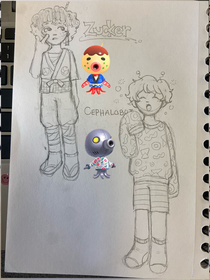 I Reimagined And Drew Animal-Crossing Characters As Humans (7 Pics)