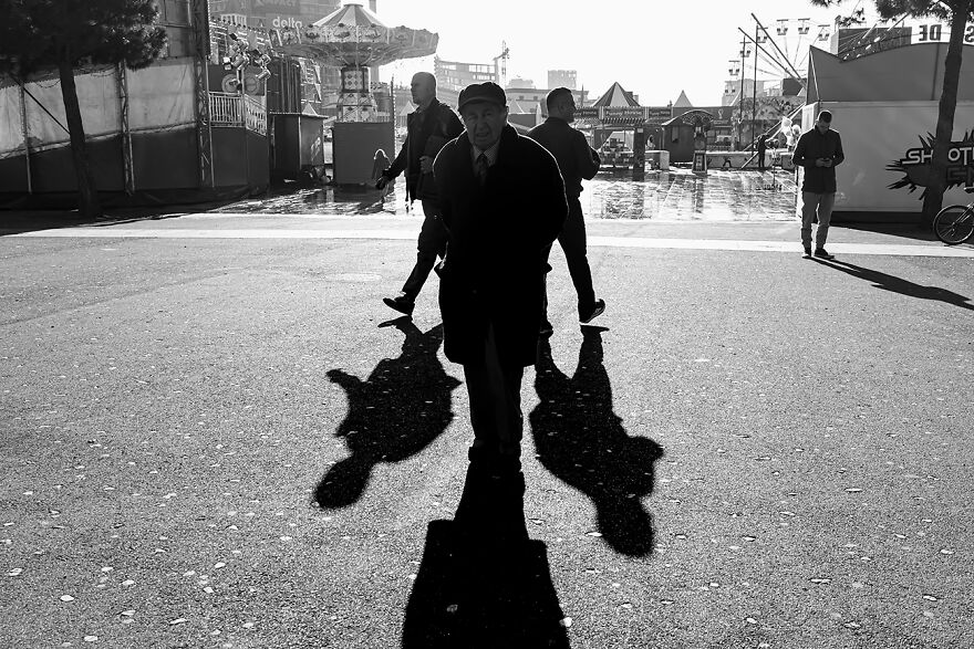 "Double-Crossing, Tirana, Albania 2023" From The Series "A Few Steps Into The Shadows" By Luca Bernardini